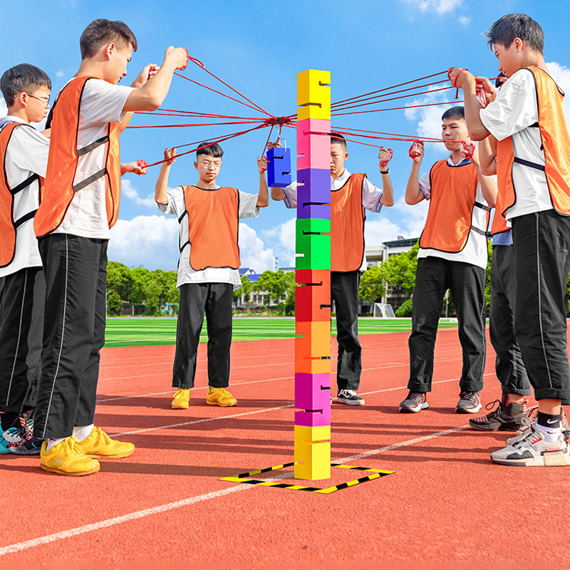Sports Equipment Companies - Teamwork Games Tower Building Outdoor Sports