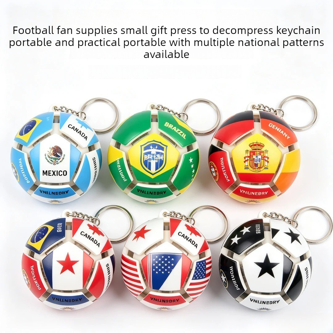Soccer Keychain Fidget Toy Str - Sports Equipment Cabinet 评论和价格