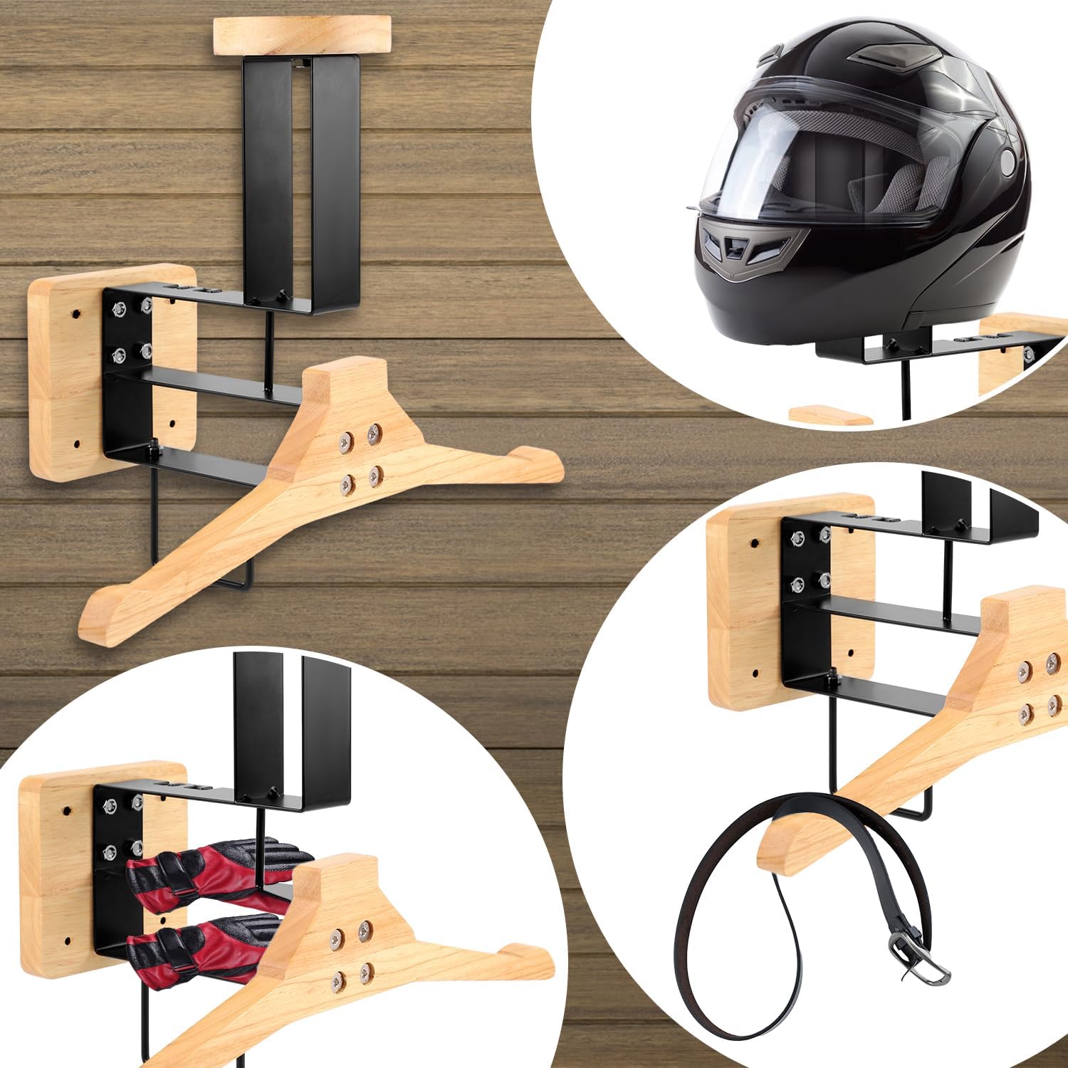Wood Motorcycle Helmet Holder  - Sports Equipment At Home 评论和价格