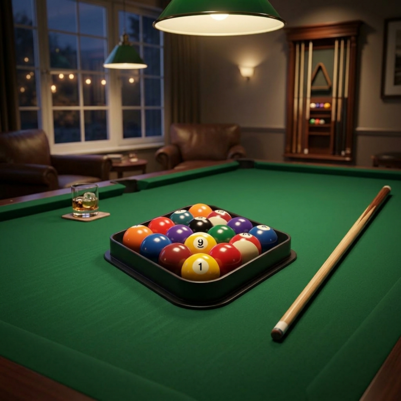 9-Ball Geometric Rack Rounded- - Sports Equipment Game 评论和价格