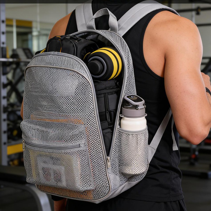 Breathable Mesh Backpack Light - Sports Equipment Bag 评论和价格