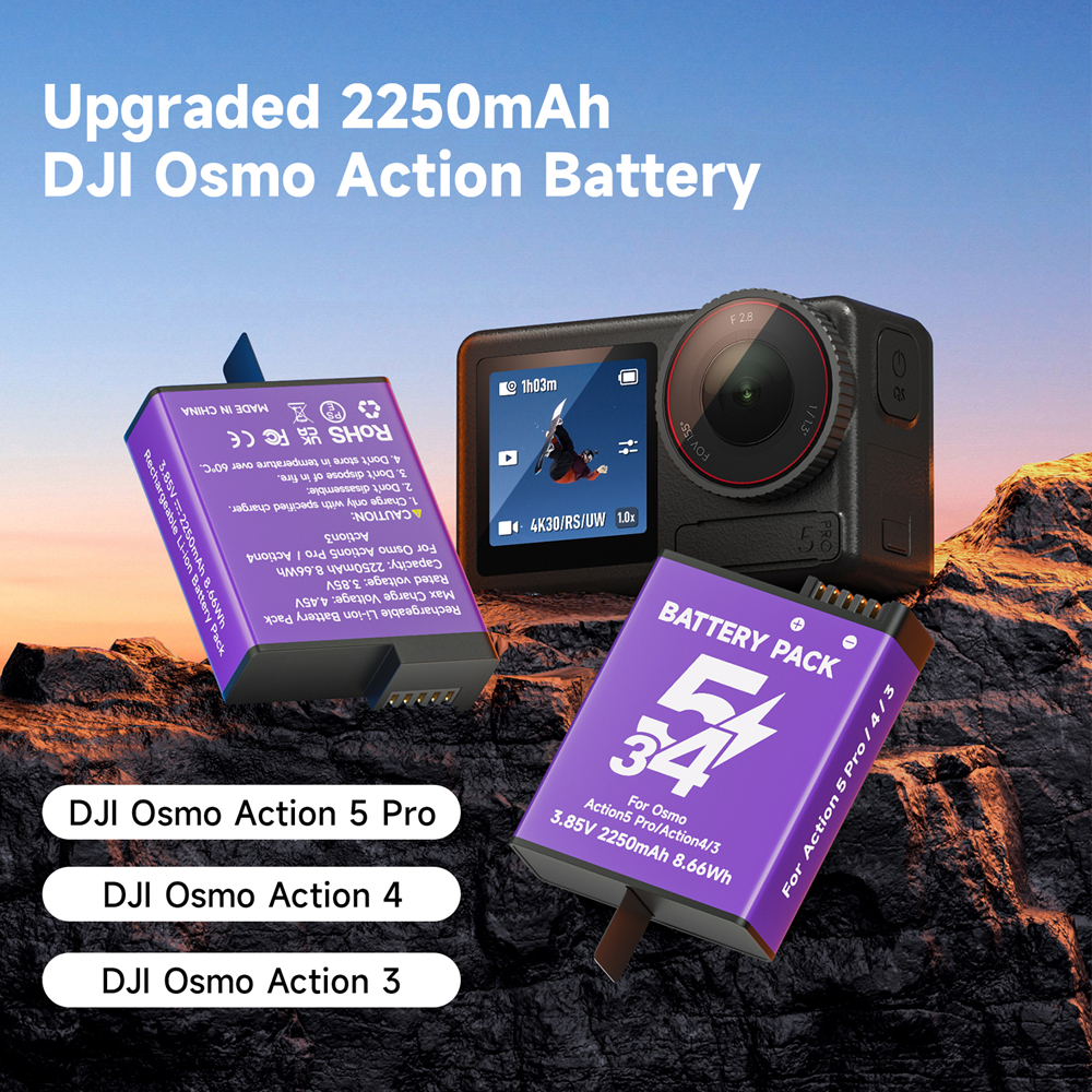 For DJI Osmo Action 5 Pro Batt - Sports Equipment Cabinet 评论和价格