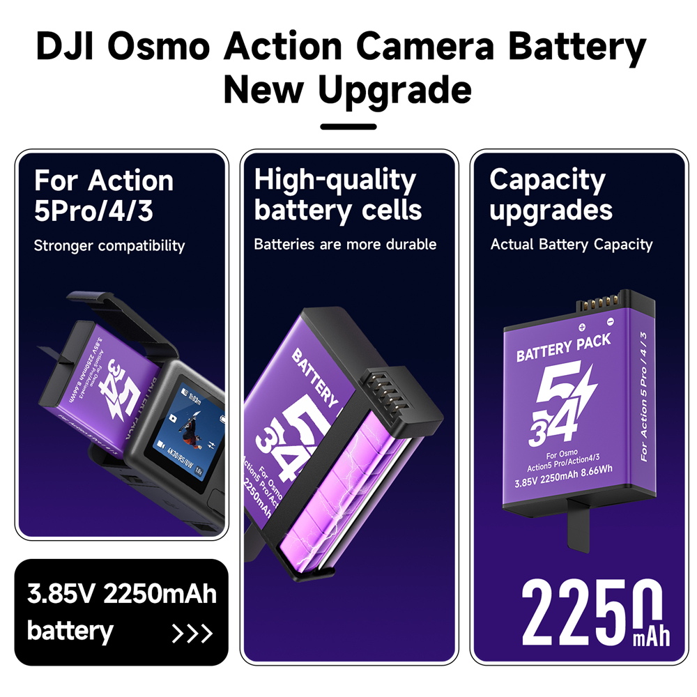 For DJI Osmo Action 5 Pro Batt - Sports Equipment Cabinet 评论和价格