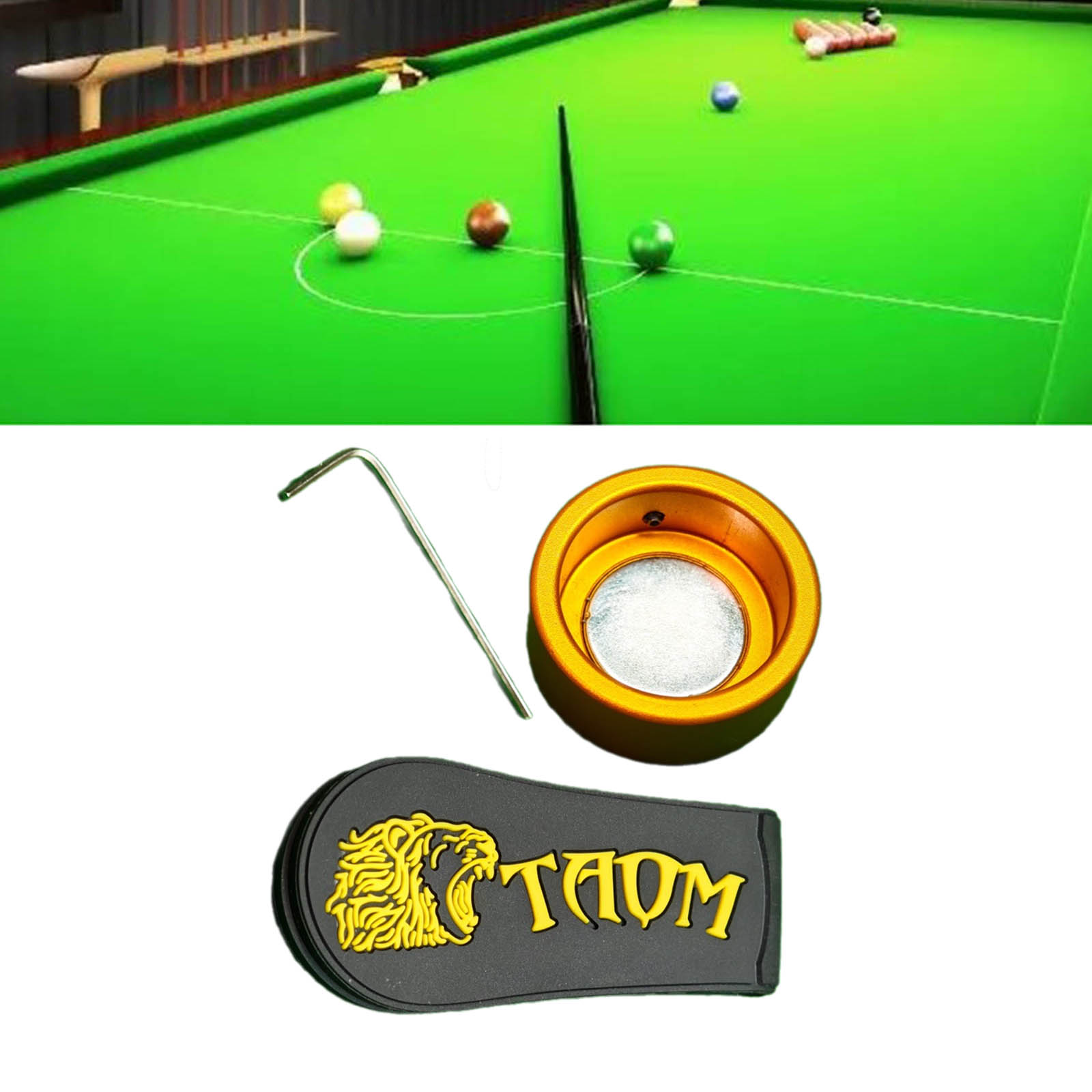 Pool Cue Chalk Holder Snooker  - Sports Equipment Cabinet 评论和价格