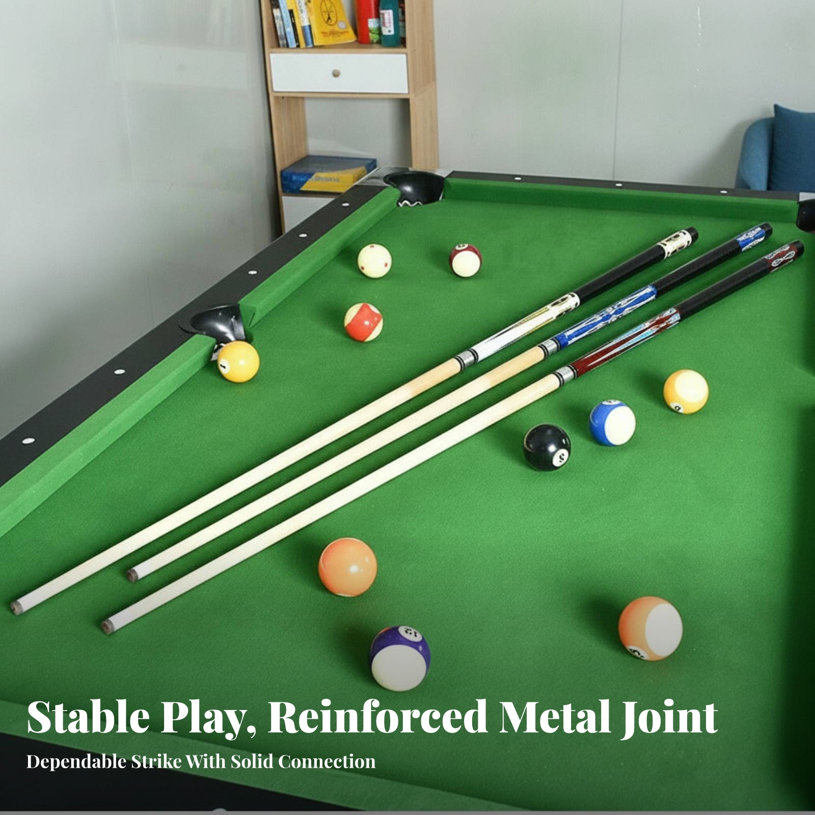 Two-Piece Pool Cue 12.5 Mm Tip - Sports Equipment With A 评论和价格