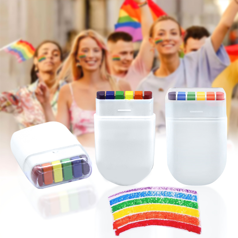 Mini Rainbow Face Paint Stick  - Sports Equipment Cabinet 评论和价格