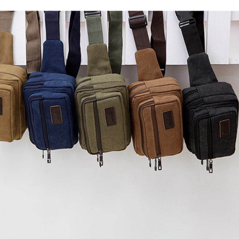 Canvas Waist Bag Outdoor Sport - Sports Equipment Bag 评论和价格